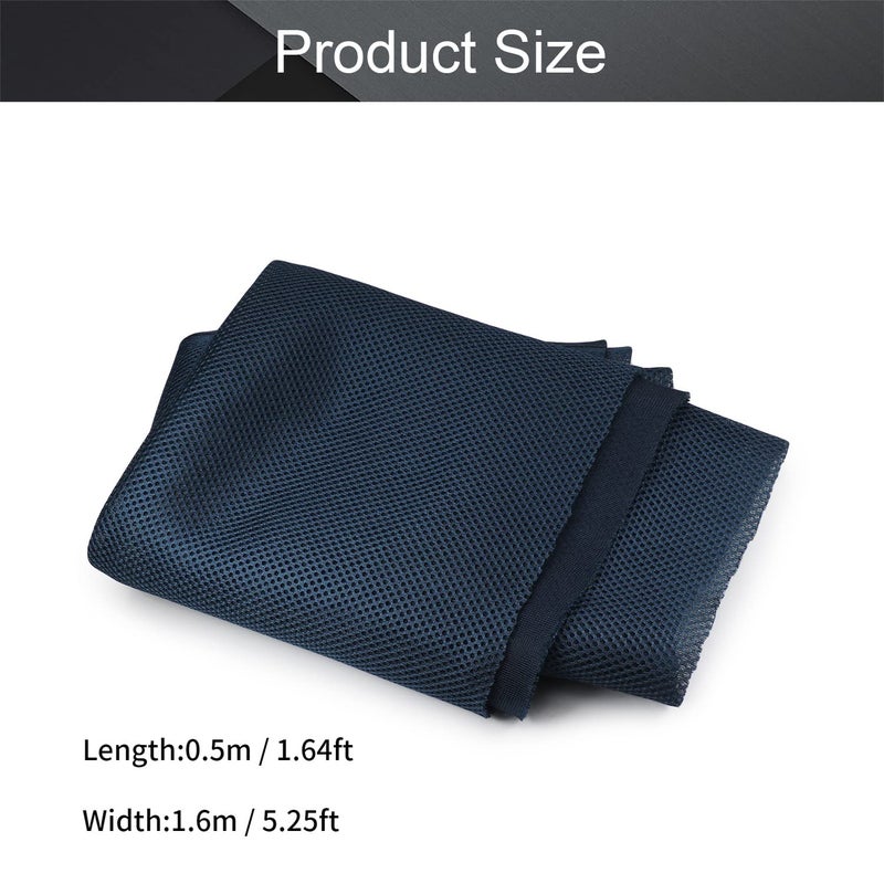 Fielect Speaker Grill Cloth Navy Blue Speaker Fabric Speaker Dust Cloth Stereo Grill Filter Fabric Cloth Replacement for Home Speakers, 0.5x1.6m - Image 2